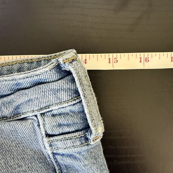 Zara Womens High Rise Slim Straight Raw Hem Ankle Vintage Wash Jeans Size 6 - Picture 11 of 13